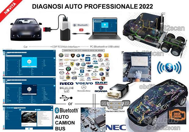 Strumento diagnosi auto professionale Autocom 2022
