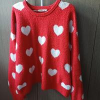 Maglione pullover terranova con cuori