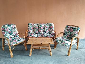 Set da giardino in bambù