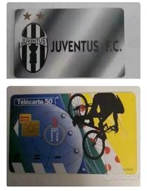 Schede telefoniche Juventus e Tour de France 
