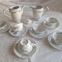 Servizio tè vintage Leltmann da 6 (+ 6 tazze)
