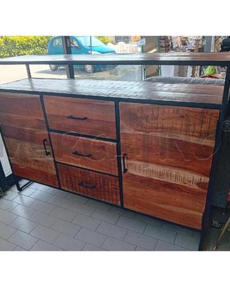 CREDENZA LEGNO FERRO