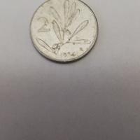 Moneta Italiana da 2 lire anno 1954 