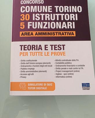 LIBRO CONCORSO COMUNE DI TORINO