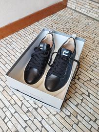 Scarpe nere effetto trapuntato Caterina mai usate