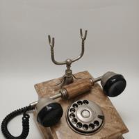 Telefono Vintage in Marmo e Ottone