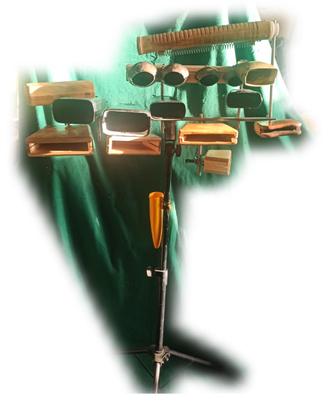 Supporto per campanacci e altre percussioni latino