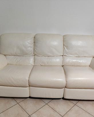 Divano a due posti e a tre posti in pelle