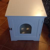 Casetta per Gatti, Cuccia in Legno, lettiera