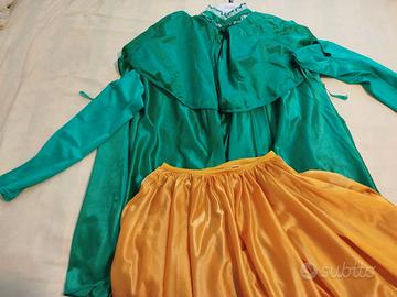 abito danza da verde e giallo 