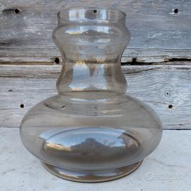 Grande Vaso vintage vetro fume anni 70