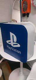 Insegna luminosa al neon bifacciale Play Station