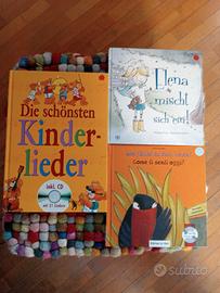 Libri illustrati con cd in tedesco per bambini. 