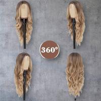 Parrucca ondulata castano-biondo 