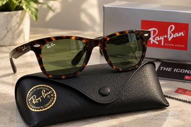 Ray-Ban Wayfarer RB2140 Tortoise G-15 – Nuovi