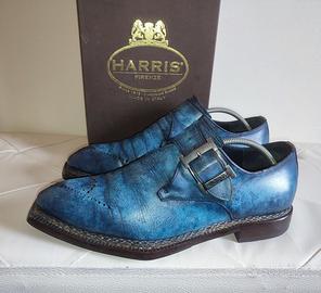 Scarpe Harris Blu Fibbia numero 44
