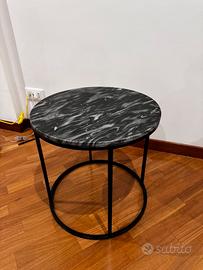 Tavolino salone in marmo striato