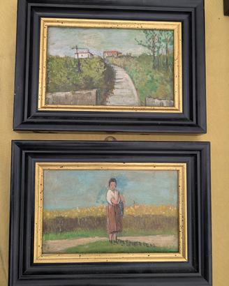 coppia di quadretti vintage 