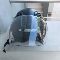 Casco Jet Scooter Moto Nero Opaco