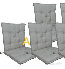 Set 2/4/6 cuscini con schienale 