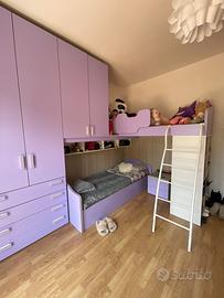 Cameretta da letto completa da ragazza
