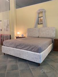 Letto imbottito con contenitore 160x190