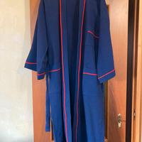 Accappatoio blu in puro cotone - by MTC Milano.