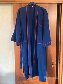 Accappatoio blu in puro cotone - by MTC Milano.