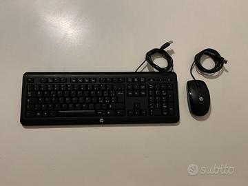 tastiera e mouse HP con connettore USB