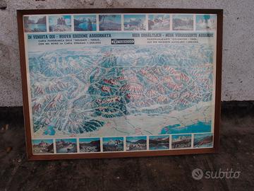 Antico manifesto pubblicitario carte Tabacco