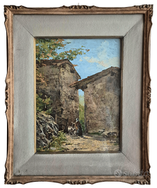 DIPINTO ERVE (CONTADINA CON ASINELLI)