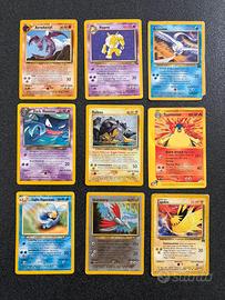Lotto 9 Carte Pokémon Vintage (Raikou Typhlosion)