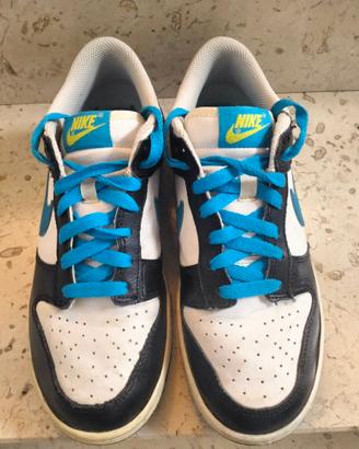 SCARPE NIKE JORDAN BIANCONERE-AZZURRE T.38.5 E9