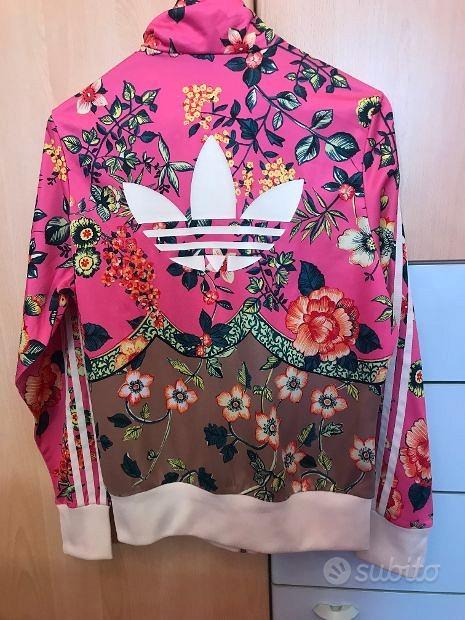 Felpa rosa deals uomo adidas