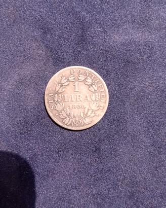 1 lira argento stato pontificio