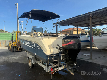 Barca open 5,75 metri con Mercury 90 CV 4 tempi
