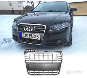 GRIGLIA AUDI A4 B7 04-07 LOOK S LINE CROMATO
