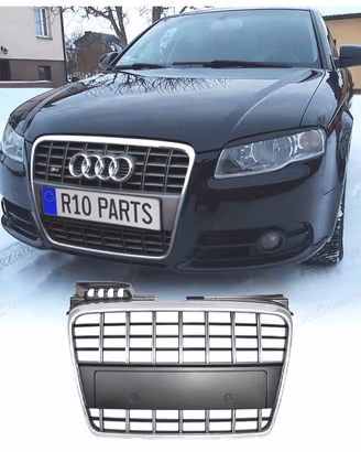 GRIGLIA AUDI A4 B7 04-07 LOOK S LINE CROMATO