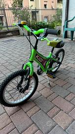 Bicicletta per bambino/a misura 16 pollici