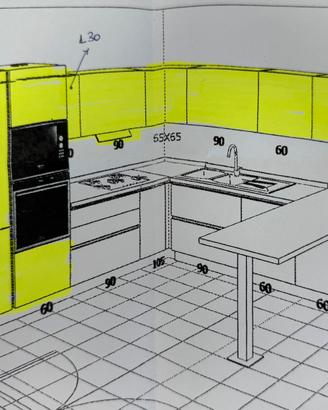Cucina LUBE moderna pensili