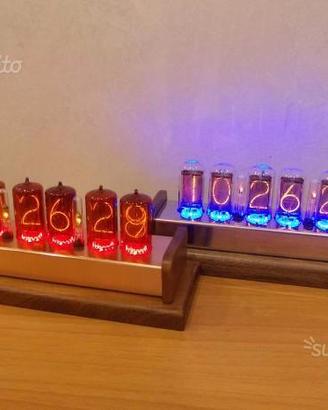 Orologio " Vintage style " con nixie