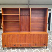 Sideboard con libreria in palissandro anni '60