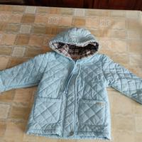 giacca bimbo imbottita celeste