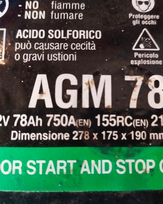 batteria nordon 78 agm
