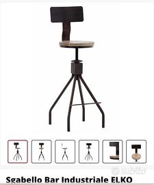 Due sgabelli legno / metallo al 50%