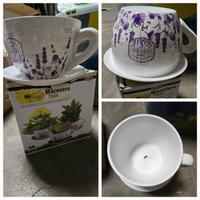 Vaso portafiori a forma di tazza