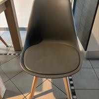 4 sedie legno pvc