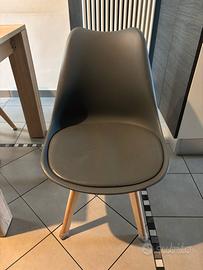 4 sedie legno pvc