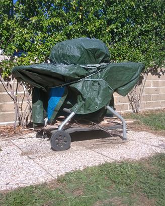 Barbecue a carbonella con coperchio