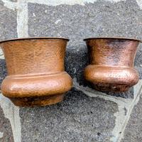 Coppia di porta vasi rame 